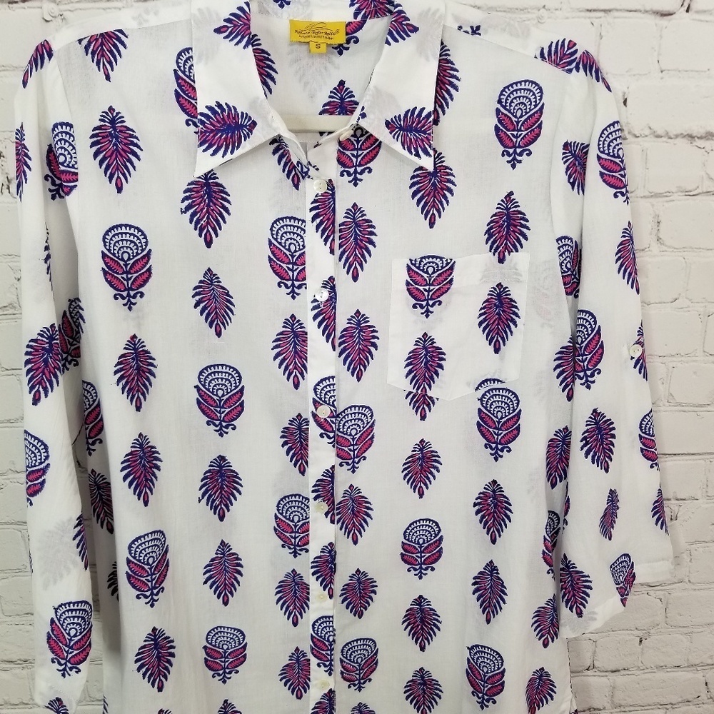 Roberta Roller Rabbit oversized button down shirt - Picture 5 of 6